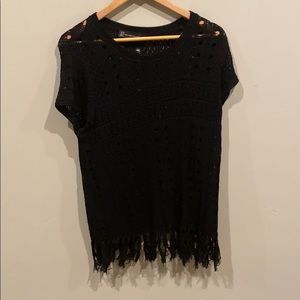 New York and company shirt with built in tank top